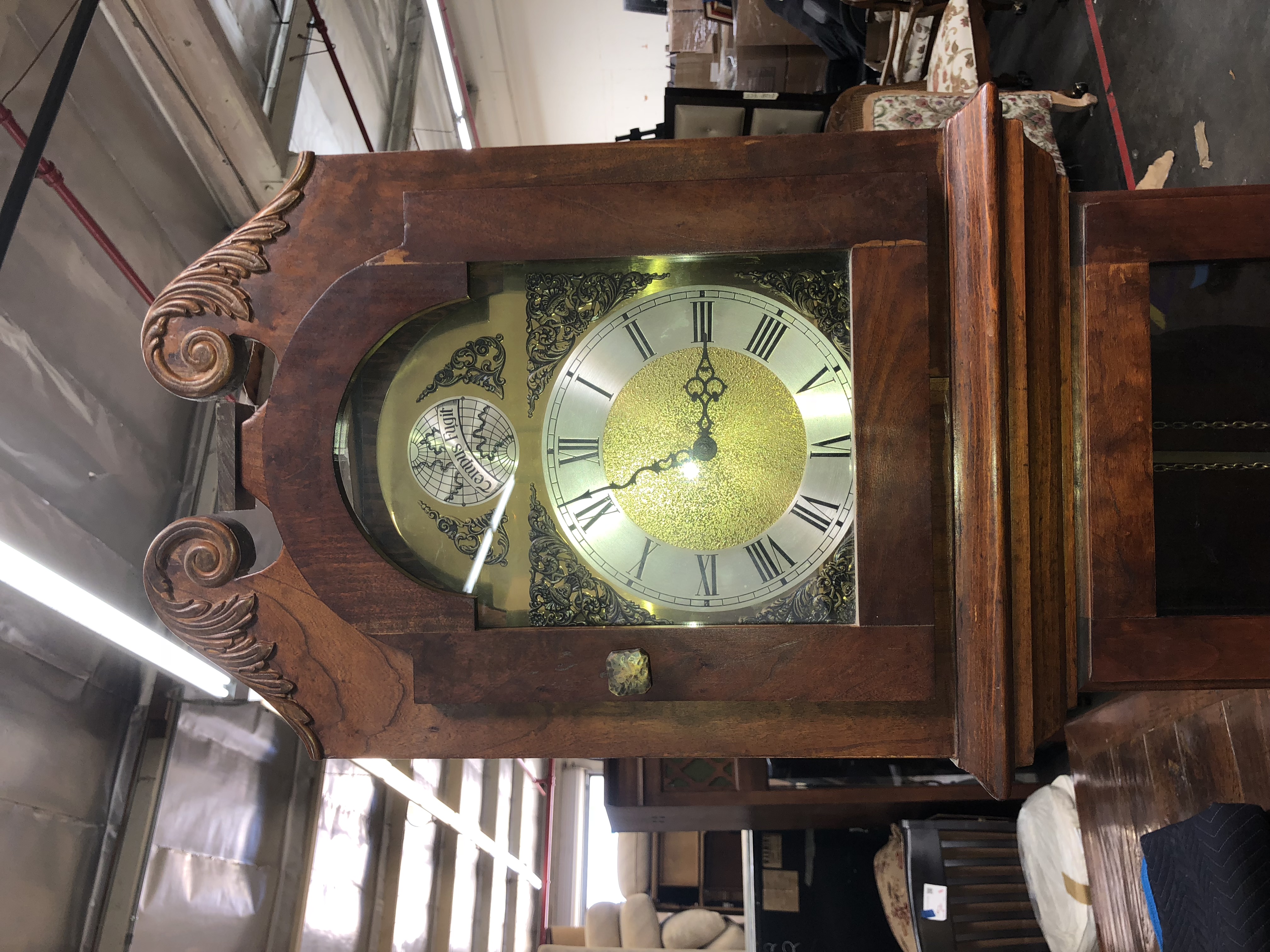 German Tempus Fugit Grandfather Clock EBTH